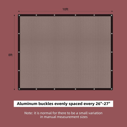 50% Shade Cloth for Garden, 6.5x10FT Black Mesh Tarp Net