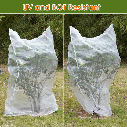 Mesh Plant Cover 3PCS,Garden Netting Mesh Outdoor,Netting for Tomato Plants,Garden Bug Netting Plant Cover,Bird Netting for Garden,Fruit Tree Netting (3.2 x 4.9 ft)