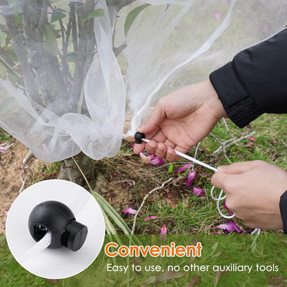 Mesh Plant Cover 3PCS,Garden Netting Mesh Outdoor,Netting for Tomato Plants,Garden Bug Netting Plant Cover,Bird Netting for Garden,Fruit Tree Netting (3.2 x 4.9 ft)