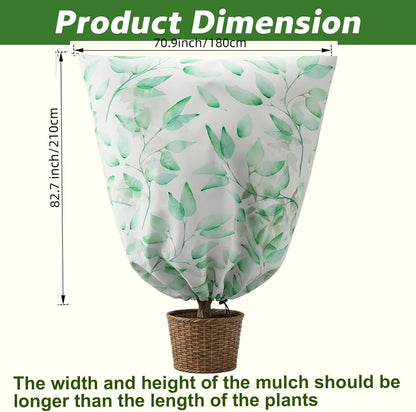 4 Pack Plant Covers Frost Protection with Zipper,31" X 40"