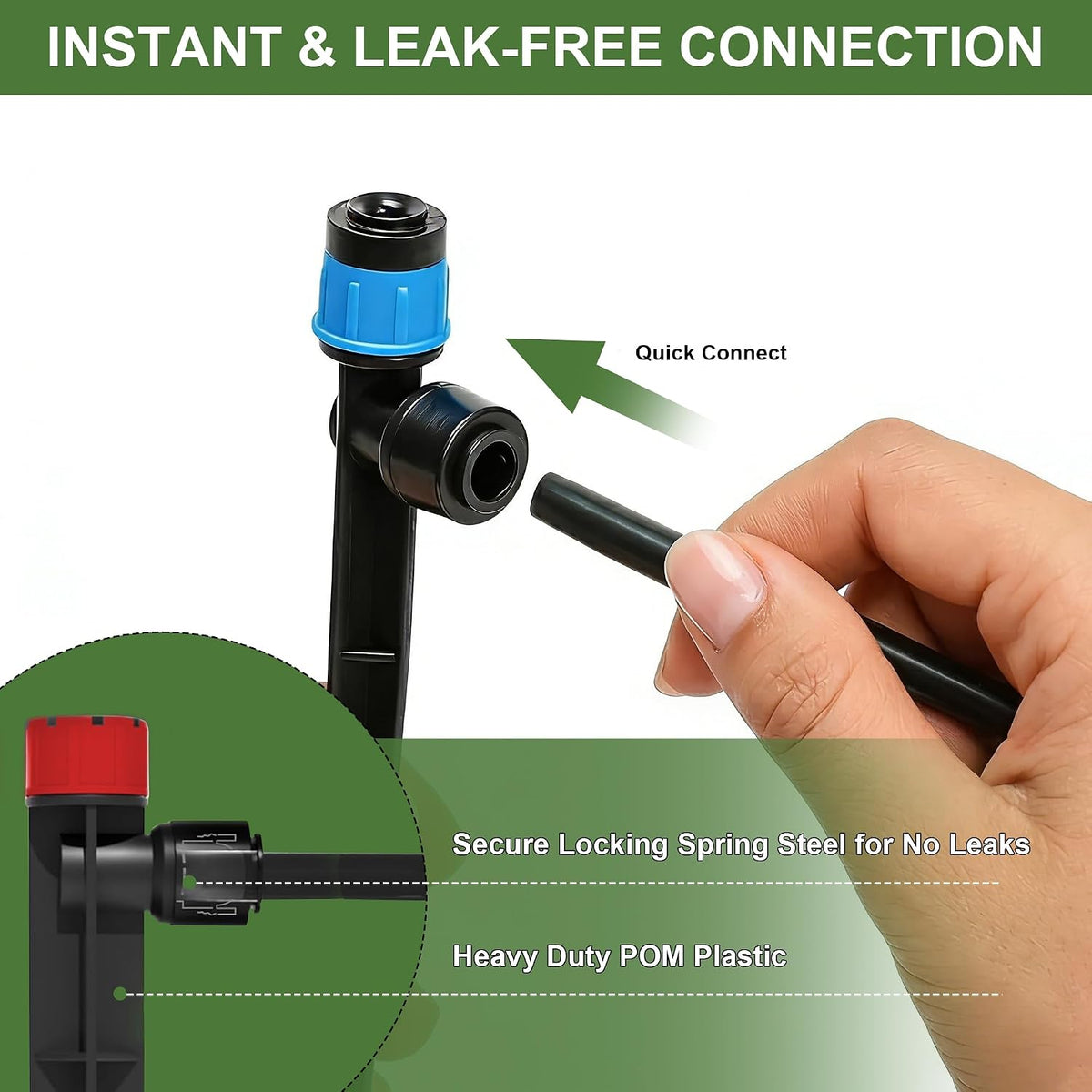 Misting Drip Irrigation System for Garden Watering,Raised Bed 120FT