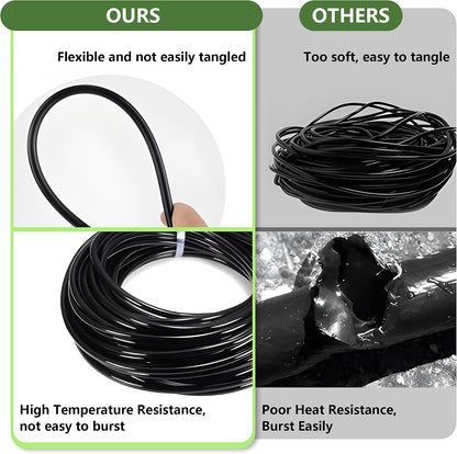 Misting Drip Irrigation System for Garden Watering,Raised Bed 120FT