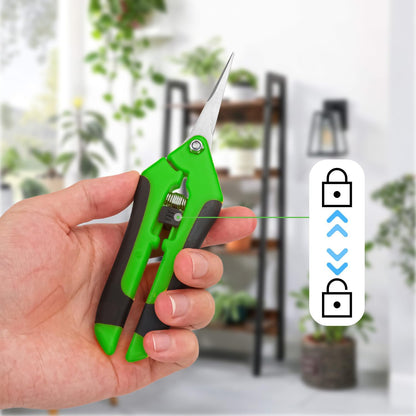 20 Pack 6.5 Inch Garden Pruning Scissors, Hand Pruner with Stainless Steel Blades, Sharp Point Gardening Shears Cutter, Gardening Pruning Shear, Supplies & Accessories(Green)