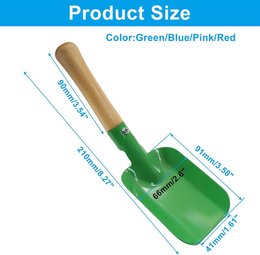 4 Pack Mini Colorful Trowel Set, Green/Blue/Pink/Red