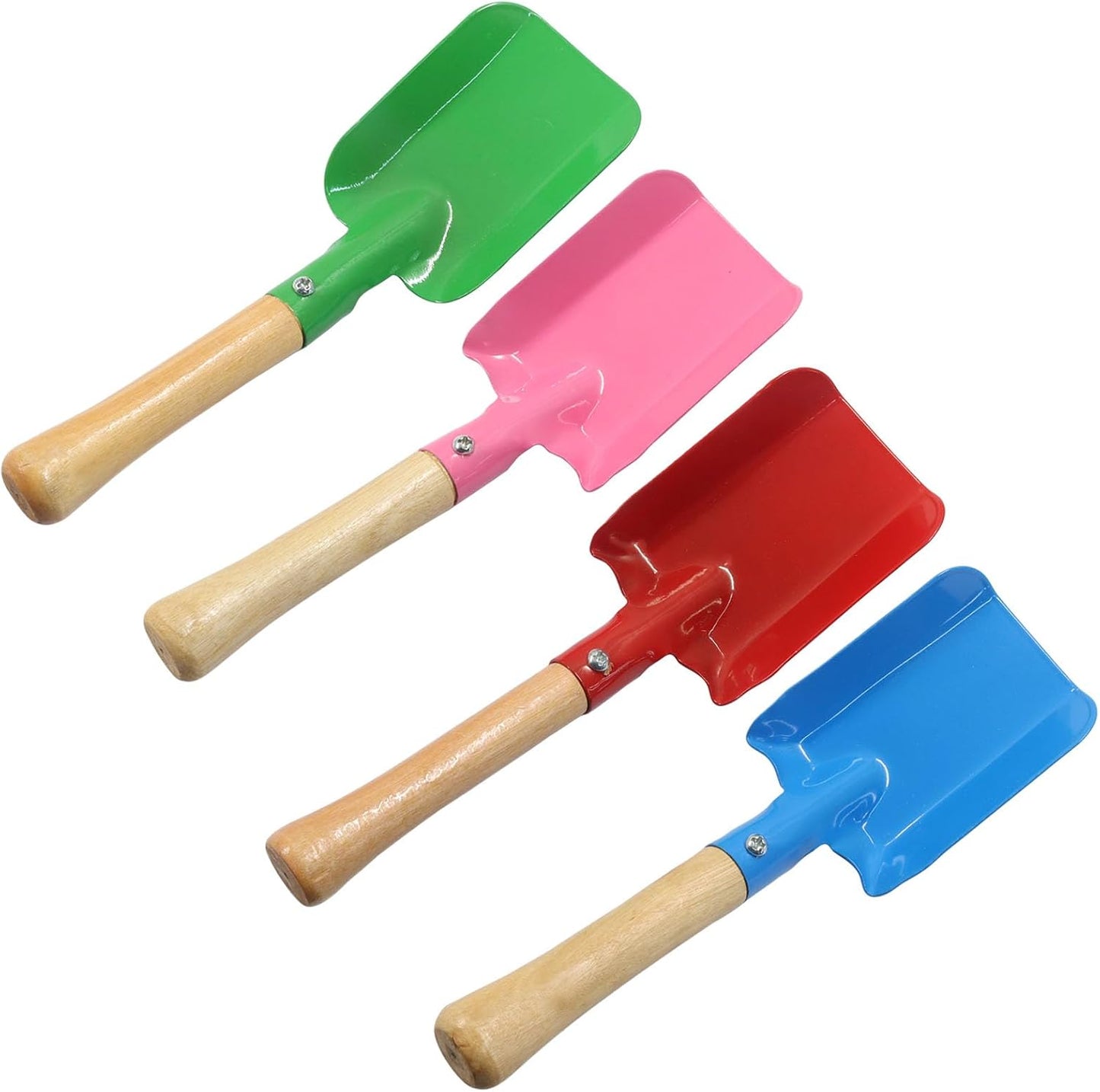 4 Pack Mini Colorful Trowel Set, Green/Blue/Pink/Red