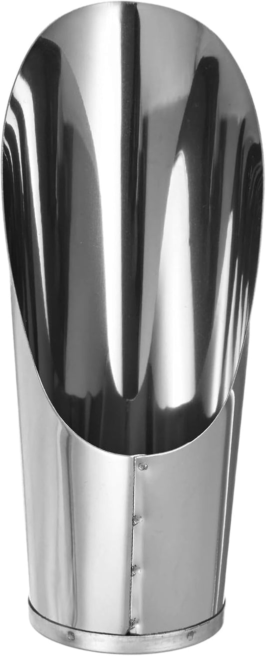 1-Pack Bonsai Soil Scoops, 2.8inch/7.2cm Stainless Steel Garden Soil Scoops Bucket Shovel Potting Scoopers for Transplanting/Flower Planting, Small Gardening Tools [Silver Tone]