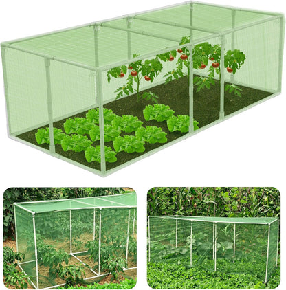 72 * 33 * 30 in Detachable Crop Cages for Garden, Plant Protection Tent with Garden Netting for Vegetables Fruits Flowers,Mesh Plant Covers for Outdoors (Green)