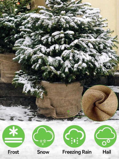 50ftx40in Large Burlap Plant Covers Freeze Protection
