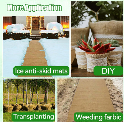 50ftx40in Large Burlap Plant Covers Freeze Protection