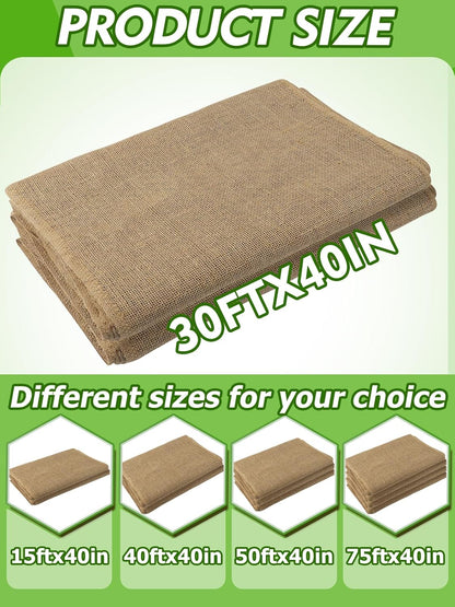 50ftx40in Large Burlap Plant Covers Freeze Protection