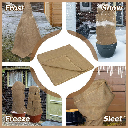 50ftx40in Large Burlap Plant Covers Freeze Protection