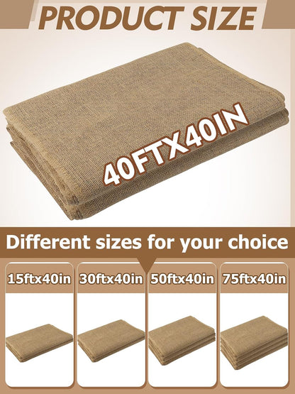 50ftx40in Large Burlap Plant Covers Freeze Protection