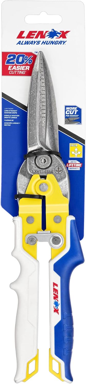 Pliers, Long Straight Avitation Snips, With Durable Grip (LXHT14344)