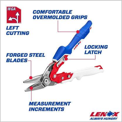 Pliers, Long Straight Avitation Snips, With Durable Grip (LXHT14344)