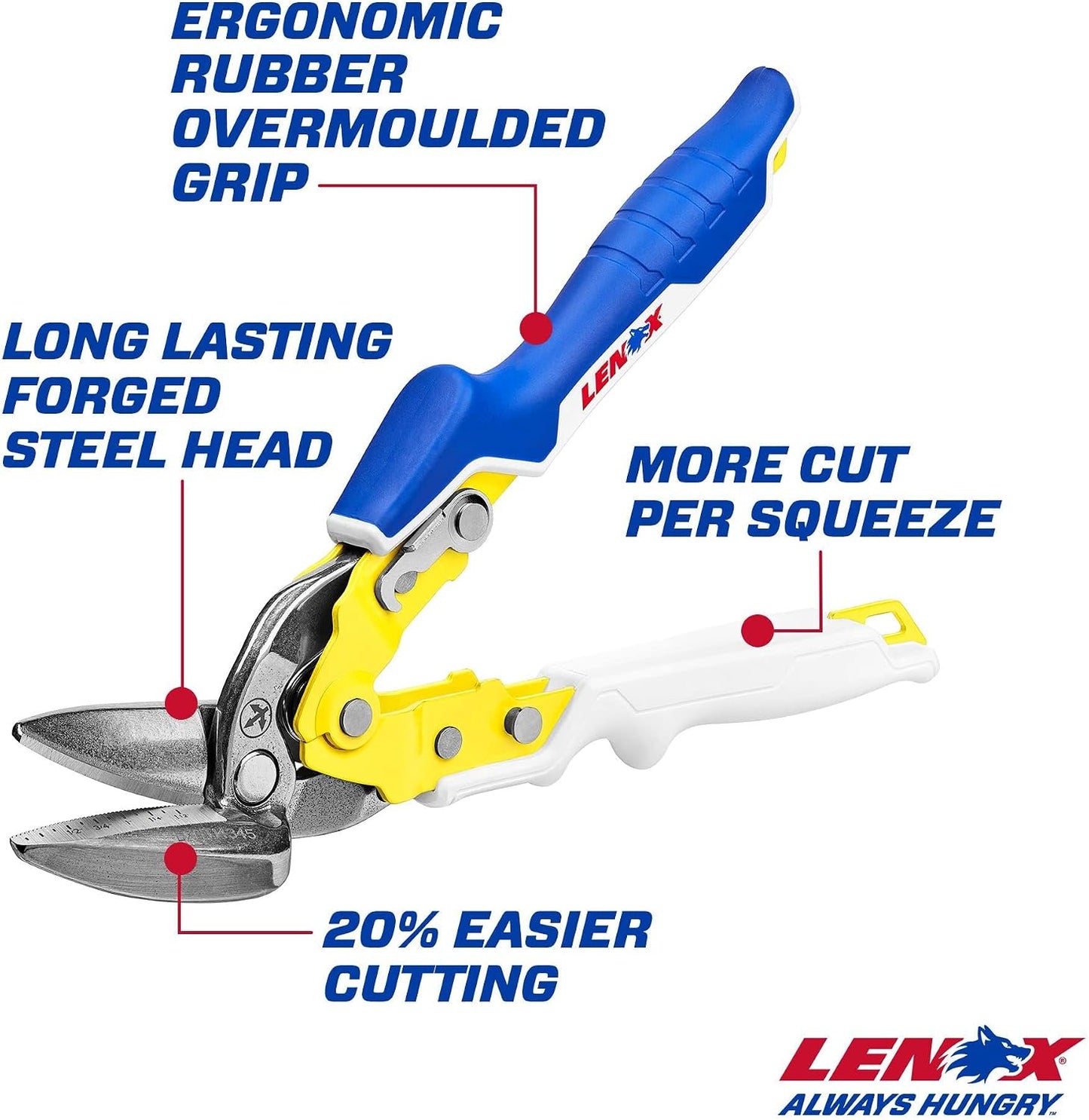 Pliers, Long Straight Avitation Snips, With Durable Grip (LXHT14344)