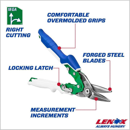 Pliers, Long Straight Avitation Snips, With Durable Grip (LXHT14344)