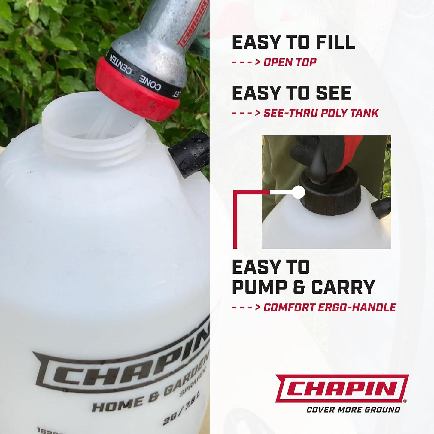 16200 2-Gallon Pump Sprayer for Lawn, Garden & Weed Control