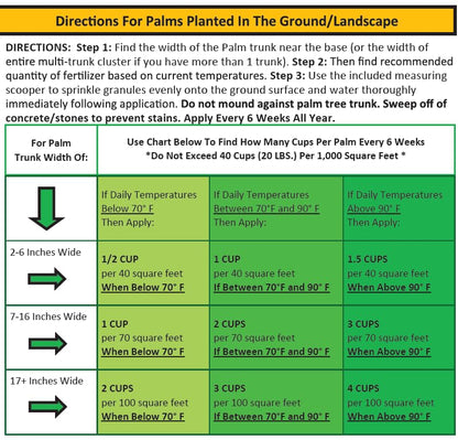 7 LB. ® - Dual Action Palm Tree Fertilizer with Free Measuring Scoop