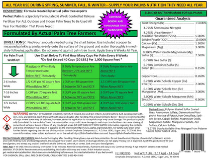 7 LB. ® - Dual Action Palm Tree Fertilizer with Free Measuring Scoop