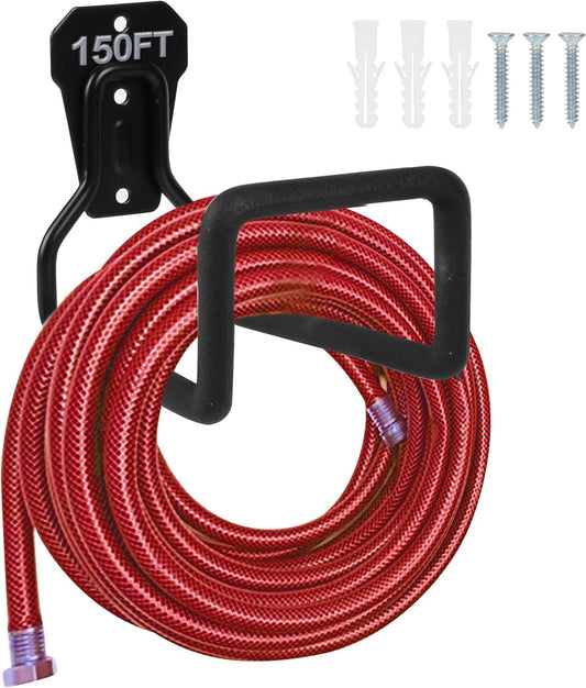 Metal Garden Hose Holder Wall Mounted Water Hose Holder for Outside Yard