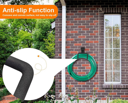 Metal Garden Hose Holder Wall Mounted Water Hose Holder for Outside Yard