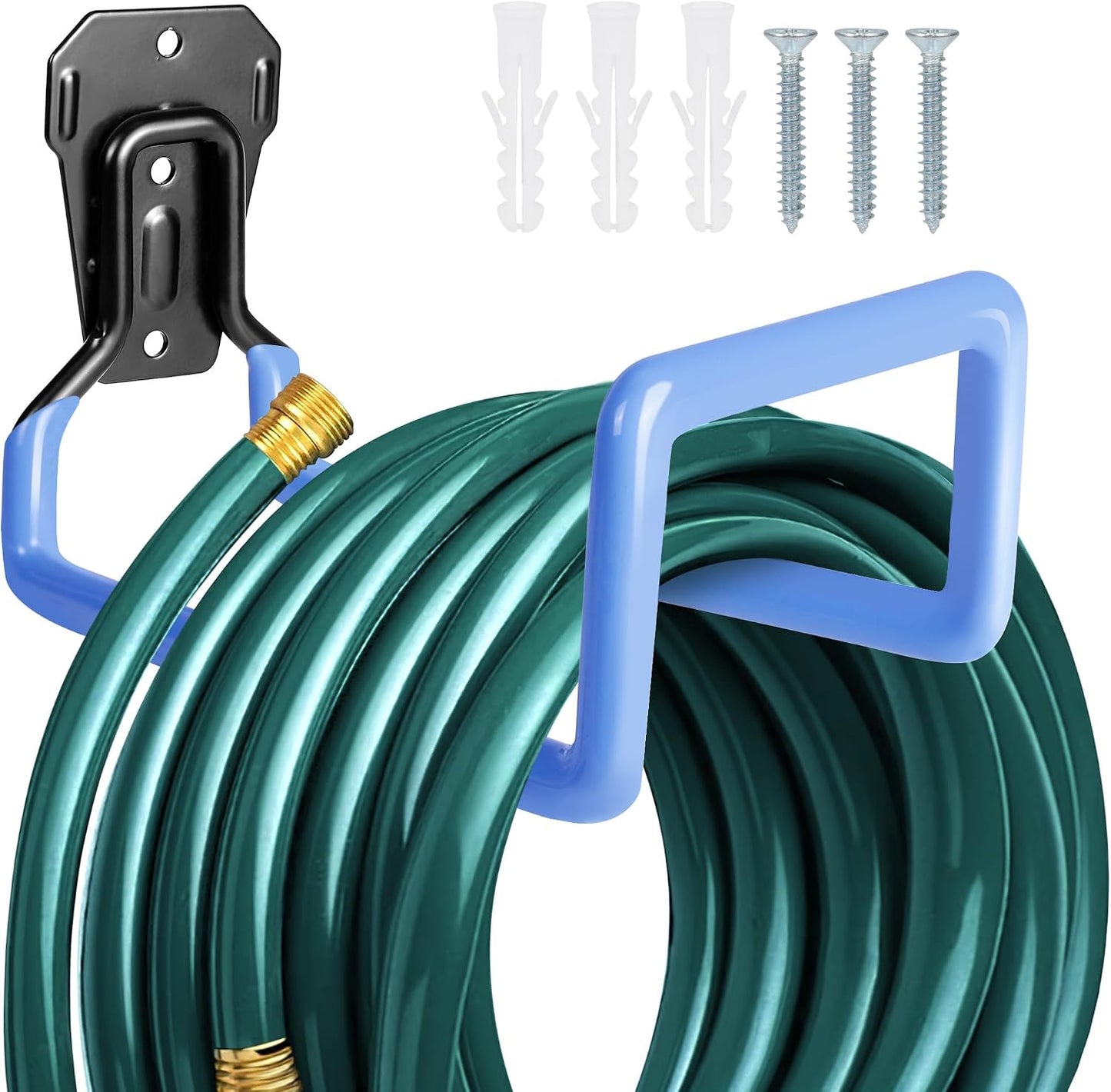 Metal Garden Hose Holder Wall Mounted Water Hose Holder for Outside Yard
