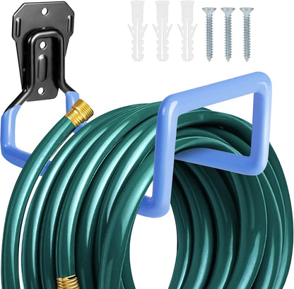 Metal Garden Hose Holder Wall Mounted Water Hose Holder for Outside Yard