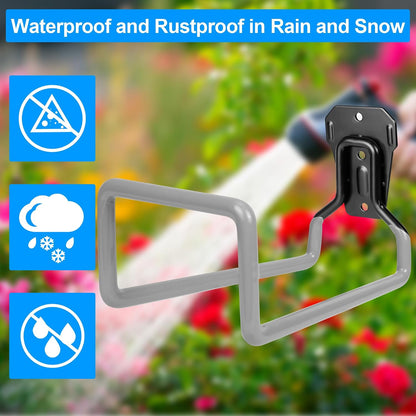 Metal Garden Hose Holder Wall Mounted Water Hose Holder for Outside Yard