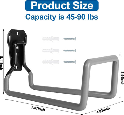 Metal Garden Hose Holder Wall Mounted Water Hose Holder for Outside Yard