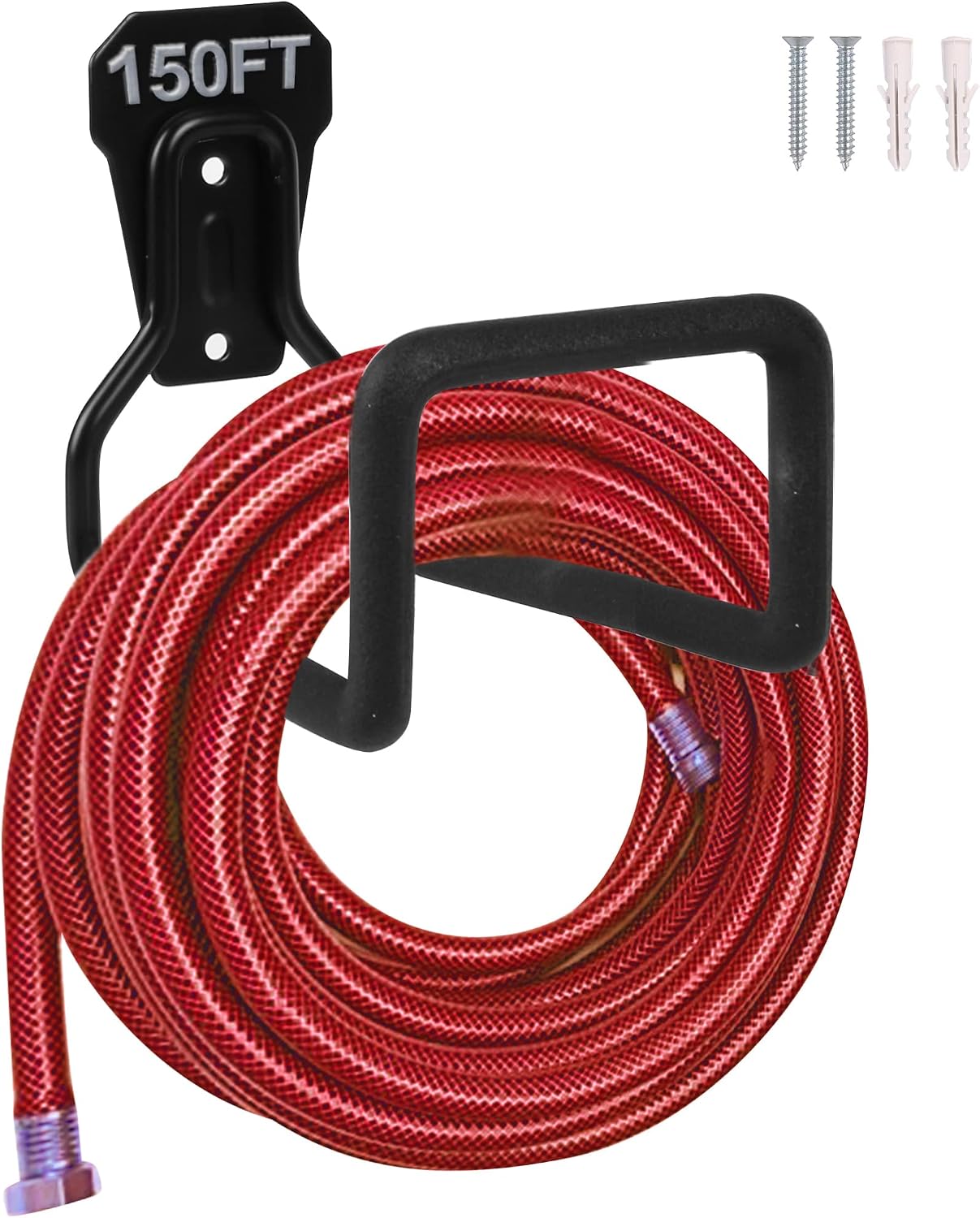 Metal Garden Hose Holder Wall Mounted Water Hose Holder for Outside Yard