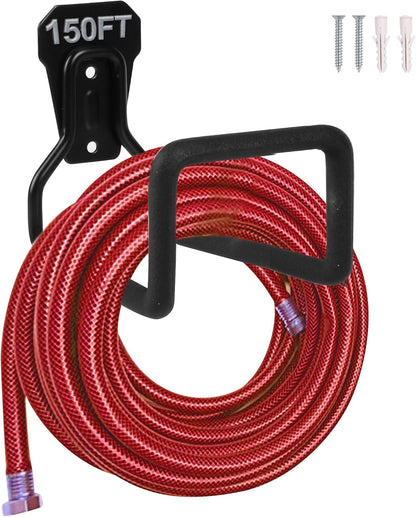 Metal Garden Hose Holder Wall Mounted Water Hose Holder for Outside Yard