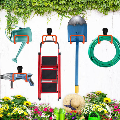 Metal Garden Hose Holder Wall Mounted Water Hose Holder for Outside Yard