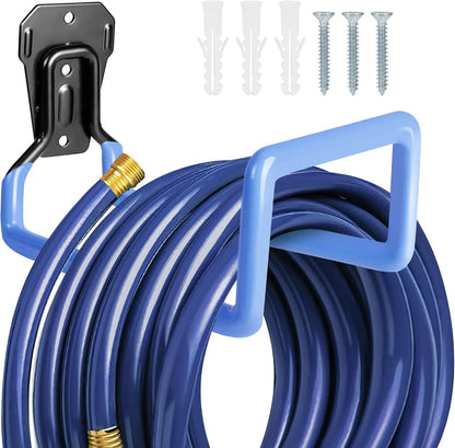 Metal Garden Hose Holder Wall Mounted Water Hose Holder for Outside Yard