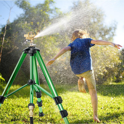 Impact Sprinkler on Tripod Base, 360° Coverage, 3/4in