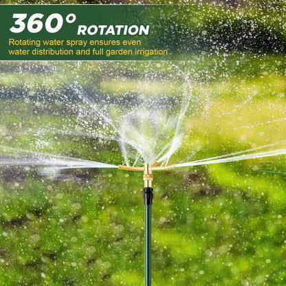 Impact Sprinkler on Tripod Base, 360° Coverage, 3/4in