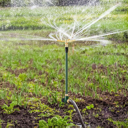 Impact Sprinkler on Tripod Base, 360° Coverage, 3/4in