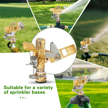 Impact Sprinkler on Tripod Base, 360° Coverage, 3/4in