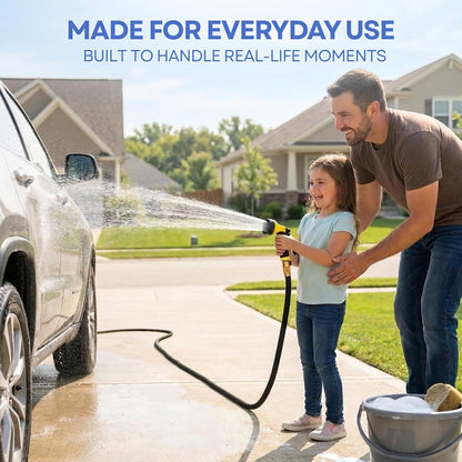 XpandaHose 150ft Expandable Garden Hose, Lightweight, Brass Connectors