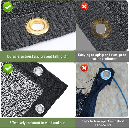 40% Garden Shade Cloth, 10x20FT HDPE Mesh Tarp with Upgraded Grommets