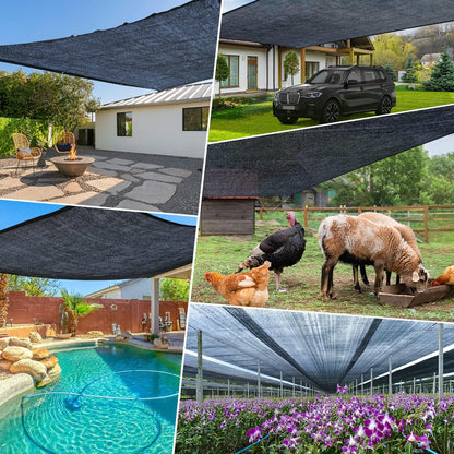 40% Garden Shade Cloth, 10x20FT HDPE Mesh Tarp with Upgraded Grommets