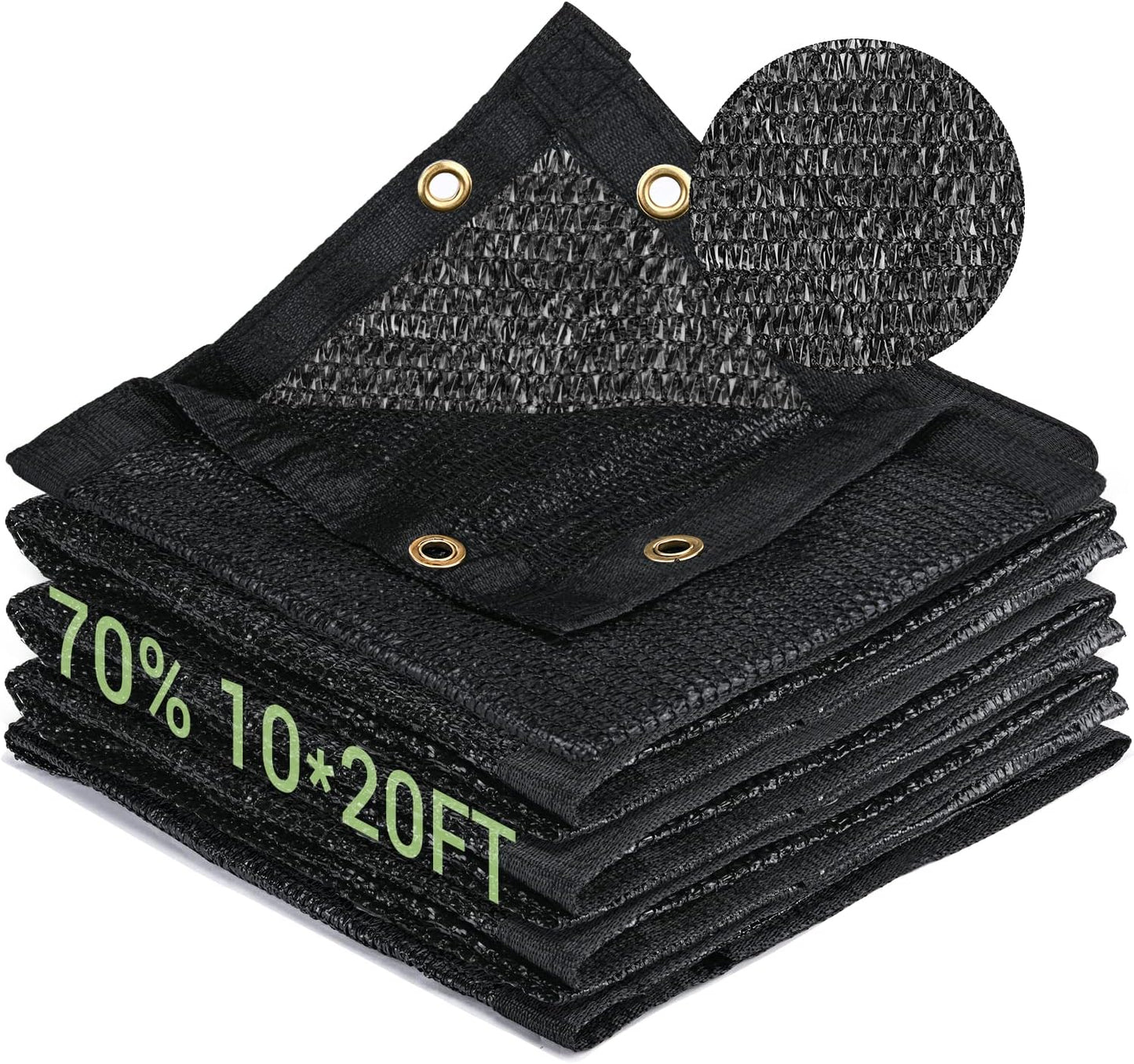 40% Garden Shade Cloth, 10x20FT HDPE Mesh Tarp with Upgraded Grommets
