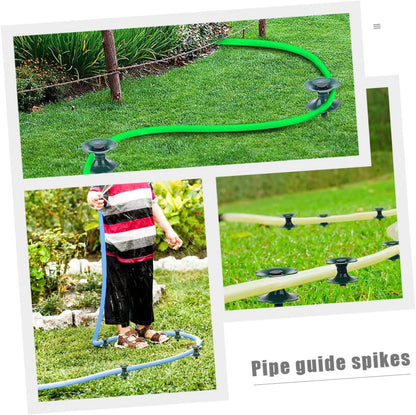 Garden Hose Guide Spike Heavy Duty Lawn Hose Holder Ground Support for Irrigation Sturdy and Rustproof