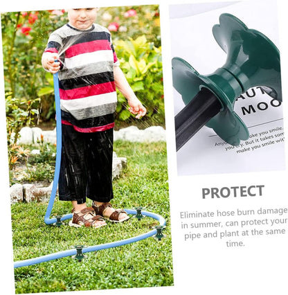 Garden Hose Guide Spike Heavy Duty Lawn Hose Holder Ground Support for Irrigation Sturdy and Rustproof
