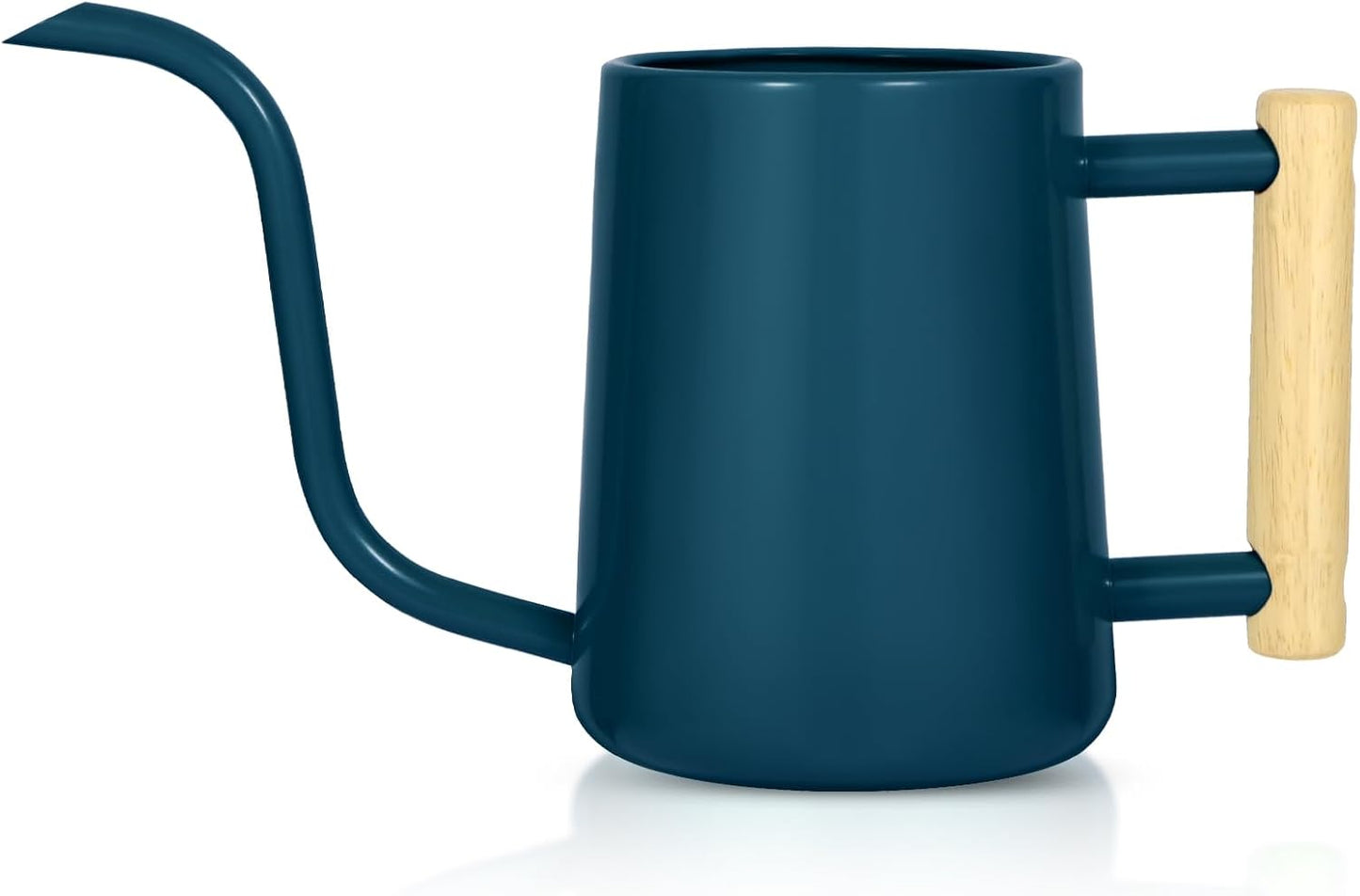 Watering Can for Indoor Plants, 35 oz/1000 ml Metal Stainless Steel Pot with Long Spout for House Plants Bonsai Outdoor Garden Flower Decorative (Black)