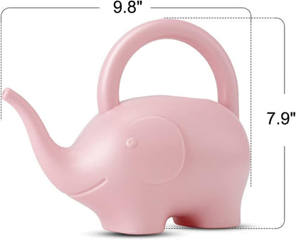 0.4 Gallon Plastic Watering Can Small Lightweight Cute Indoor Outdoor Garden Plants, Adult Elephant Watering Can STYLE1: Pink