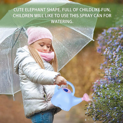 0.4 Gallon Plastic Watering Can Small Lightweight Cute Indoor Outdoor Garden Plants, Adult Elephant Watering Can STYLE1: Pink