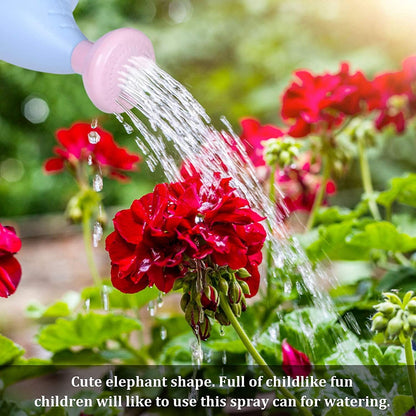 0.4 Gallon Plastic Watering Can Small Lightweight Cute Indoor Outdoor Garden Plants, Adult Elephant Watering Can STYLE1: Pink