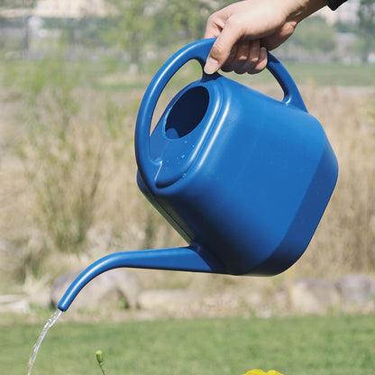 Watering Can Indoor Plants, 1 Gallon Large Capacity Thickened Plastic Long Spout Watering Can with Ergonomic Handle,Durable Small Watering Can for Indoor Plants Flower Garden Office (Green)