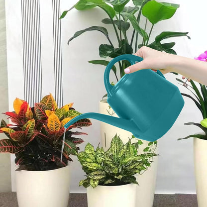 Watering Can Indoor Plants, 1 Gallon Large Capacity Thickened Plastic Long Spout Watering Can with Ergonomic Handle,Durable Small Watering Can for Indoor Plants Flower Garden Office (Green)