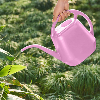 Watering Can Indoor Plants, 1 Gallon Large Capacity Thickened Plastic Long Spout Watering Can with Ergonomic Handle,Durable Small Watering Can for Indoor Plants Flower Garden Office (Green)